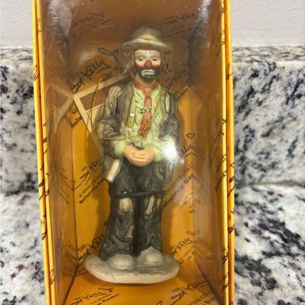 Emmett Kelly Jr Flambro Clown NIB - “Wishful Thinking” - COA Limited Edition
